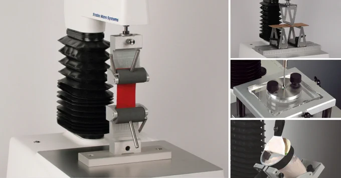 Range of texture analysis tests suitable for packaging products