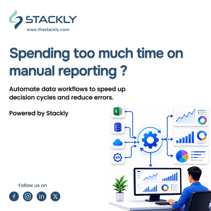 ⏱️ Spending too much time on manual reporting? Automate data workflows to speed up decision cycles and reduce errors. — Powered by Stackly.

#Stackly #StacklyDigital #AIBusiness #AI #Automation #RPA #SmartAutomation