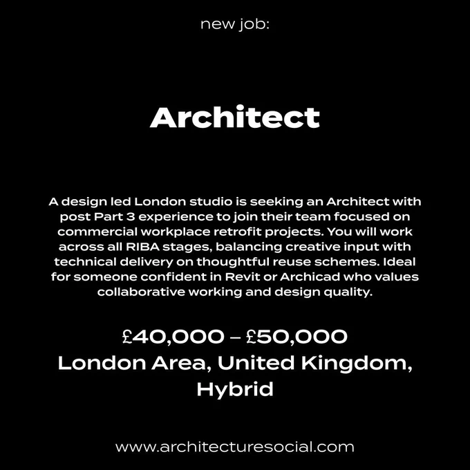 Architect Job Vacancy