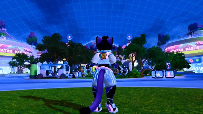 Starting view of the Furality Ultra Dealers Den world