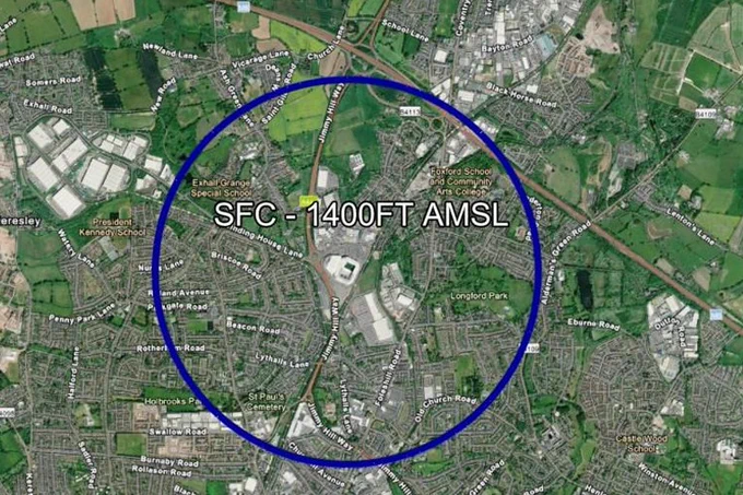 Flight restrictions are in place around the CBS Arena in Coventry this week. The Civil Aviation Authority has introduced airspace restrictions at the request of West Midlands Police while Take That perform at the CBS on 4, 5 and 6 June. No drones will be able to fly in the area marked below for safety and security reasons. The restrictions will be in place from 5pm and midnight on each day, with no drone allowed to fly below 1400 feet.