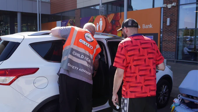 Car seat check event