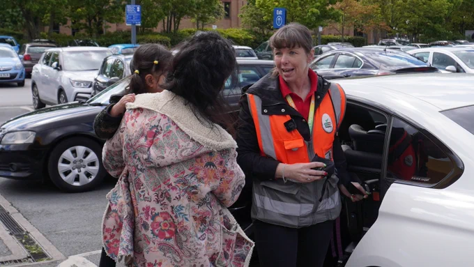 Car seat check event