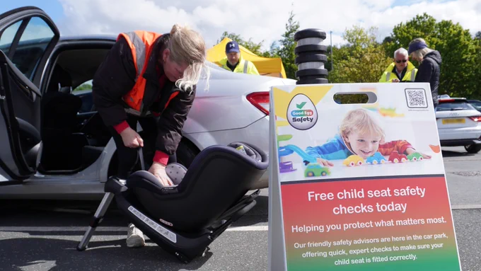 Car seat check event