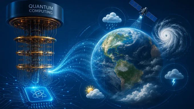 Quantum Computing for Weather Forecasting
Every year, thousands of people are killed and infrastructure is damaged by storms, heat waves, and tornadoes. To assist communities prepare and reduce casualties, more precise and timely forecasts of catastrophic weather events are required. As these occurrences become more frequent and severe due to climate change, researchers are utilizing quantum computing to push the boundaries of meteorological techniques.
The traditional computing bottleneck
Modern weather forecast relies on numerical weather prediction (NWP) models, which mimic atmospheric dynamics using complicated mathematical equations. These models are notoriously difficult since weather systems involve several variables including temperature, pressure, humidity, and wind patterns. These computations are difficult for even the most advanced supercomputers to perform at high resolutions.