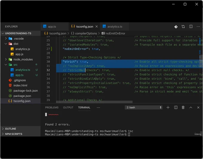 Typescript compilation