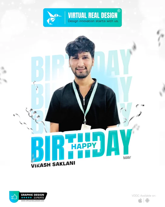 VRD team celebrating an employee birthday in the office.
