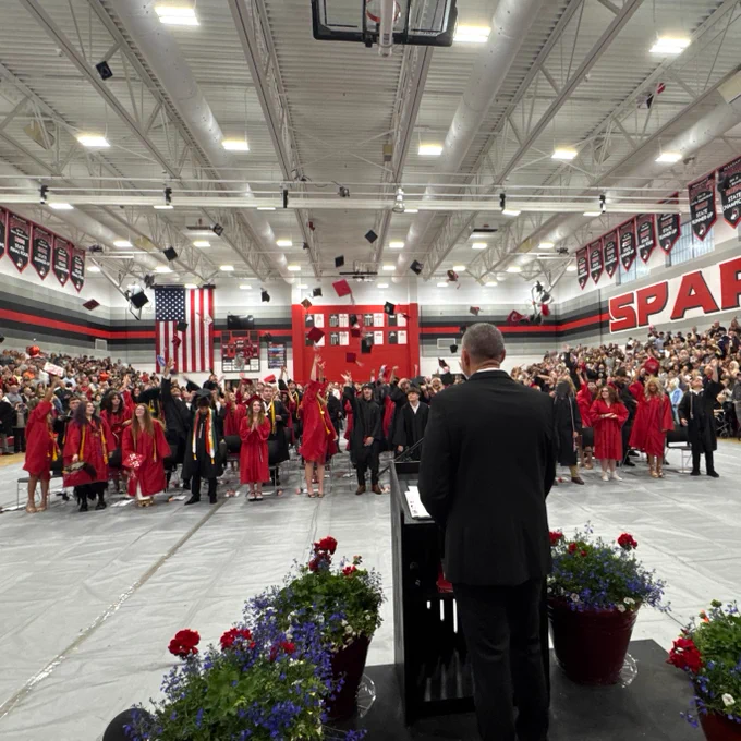 seniors at graduation