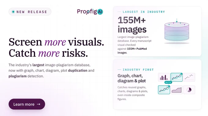 Proofig AI now has the largest image plagiarism database in the industry with over 155 million images.
