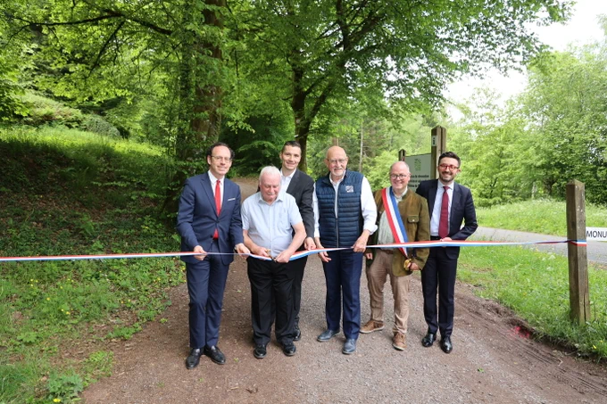Inauguration des travaux de sécurisation et de valorisation du site du château de Pierre-Percée.