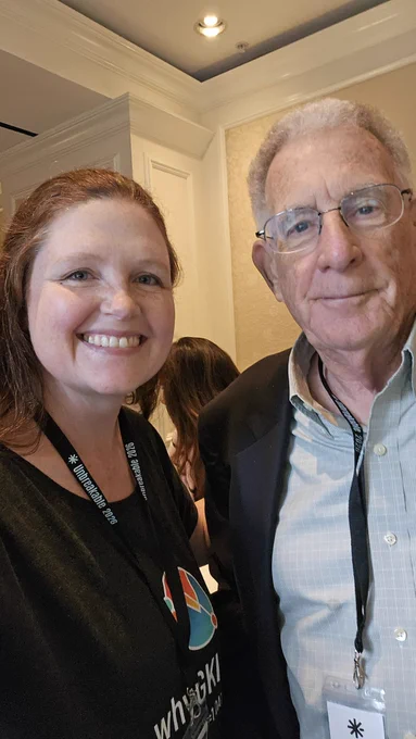 Maggie Rodriguez and Professor Thomas Seyfried.