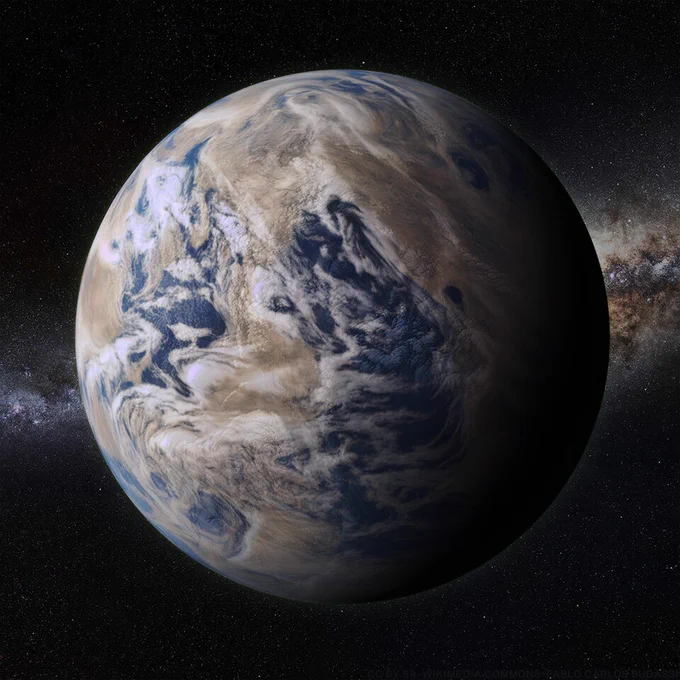 "Artist's impression of an Earth analog planet" by Pablo Carlos Budassi is licensed under CC BY-SA 4.0 