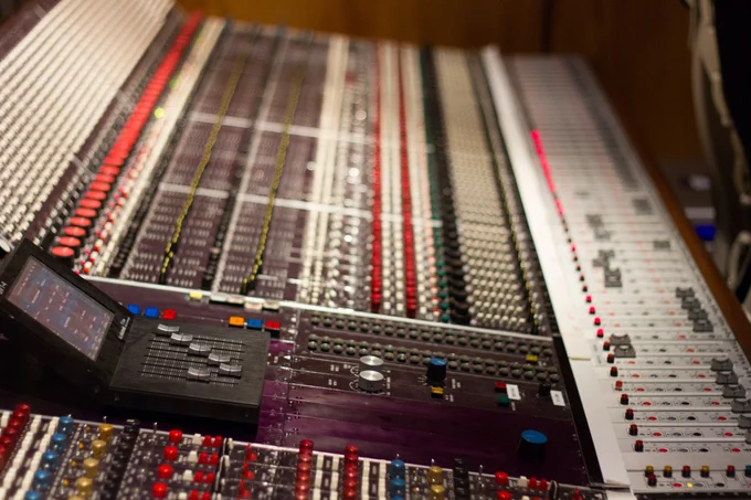 The Trident A-Range console in Studio 3 at EastWest Studio
