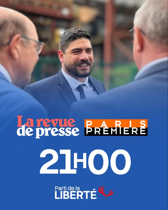 Guillaume Kasbarian sera en direct sur Paris Première à 21h ce lundi 1er juin.