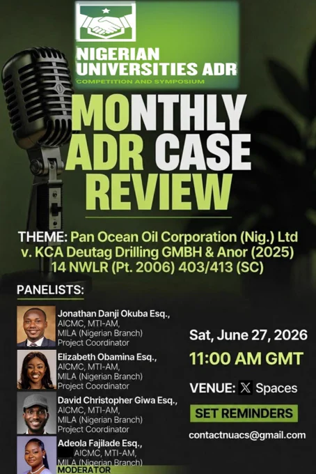 NUACS™ MONTHLY ADR CASE REVIEW