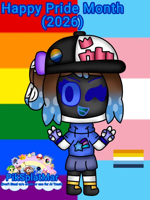 Happy Pride Month Everyone🏳️‍🌈🏳️‍⚧️

Remember 
no matter if your Gay, Lesbian, Bisexual/Bi-ploy, Heterosexual/Straight Ally, Pansexual, Omnisexual, Asexual, Aroace Transgender or Non-binary 

You are still unique it's your choice and life 

(Except for Homophobics/Transphobics, P3d0ph1l3s/Z00ph1l3Ss Creeps & horrible peeps)

⚠️Notice⚠️

Please don't steal or use my artwork/edits/Vids without my permission or credit oh and also plz Don't steal any of my for-mentioned works or any AI generated trash or just to simply trace or edit to be your own if it was to be stolen please message or tag me and let me know

P.S I'm not associated nor affiliated with any brands 
(I.g Nintendo, Playstation ect) I'm just a innocent fan who just wants to bring harmony & satire :)

©️PikSplatMar2008

My Socials

Twitter/X: @PikSplatMar

BSky: @piksplatmar.bsky.social 

YouTube: @PikSplatMarChan

Discord: theanarchycrew

Nintendo switch 1/2: PikSplat (SW-7910-5490-4908)

