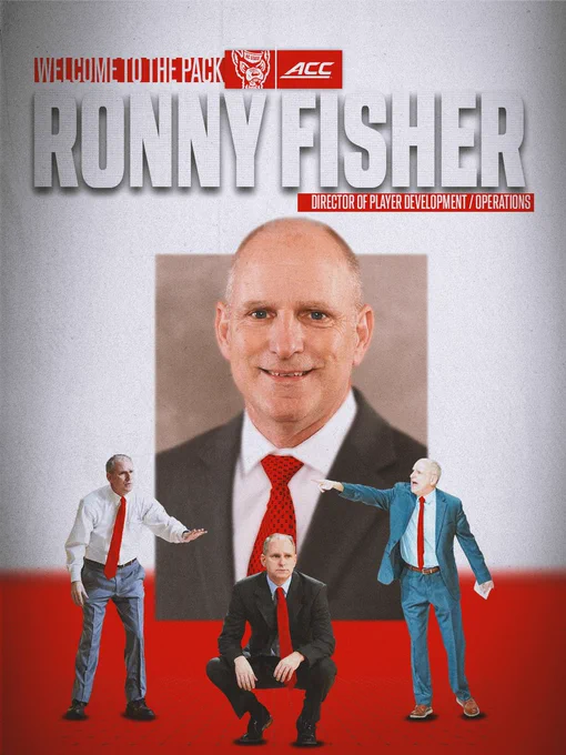 Ronny Fisher has joined the NC State women's basketball staff as the director of player development/operations