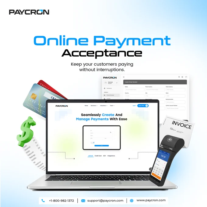 Paycron complete payment solution for online businesses.