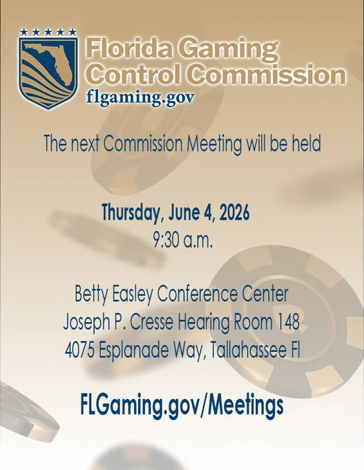 The FGCC monthly meeting will be this Thursday in Tallahassee. It will also be live on the Florida Channel.