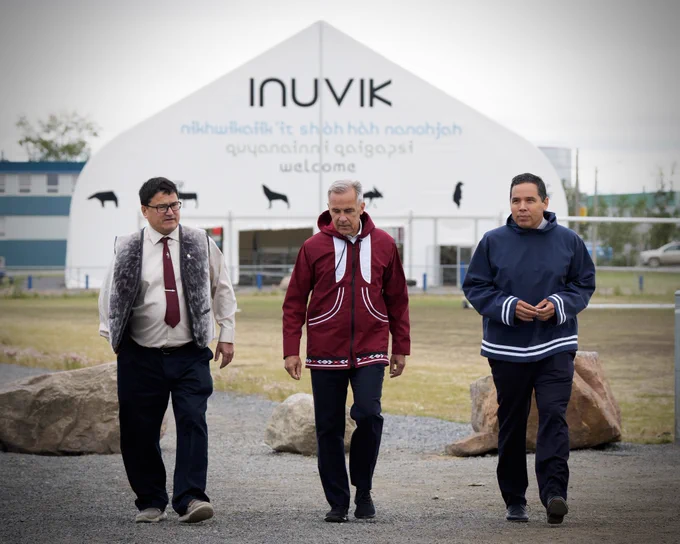 Prime Minister Carney meets with the Inuit-Crown Partnership Committee in Inuvik, Northwest Territories.