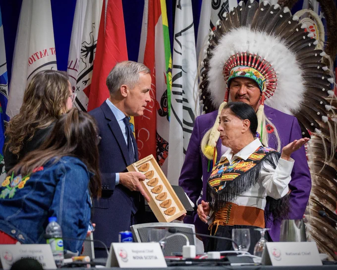 Prime Minister Carney attends the Assembly of First Nations Special Chiefs Assembly in Ottawa, Ontario.