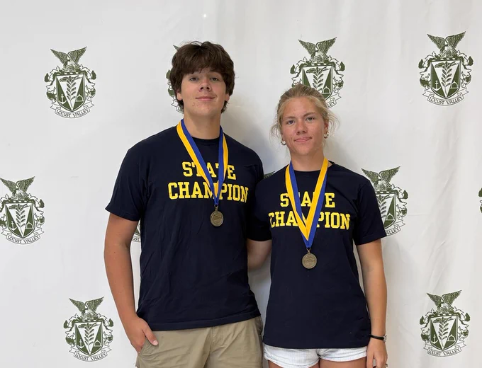 Locust Valley High School siblings and rowers Oliver and Izabella Watson were each crowned champions at the New York State High School Championships Regatta in May.