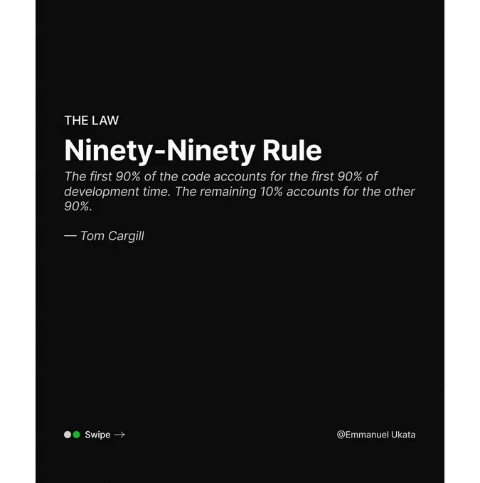 Ninety-Ninety Rule