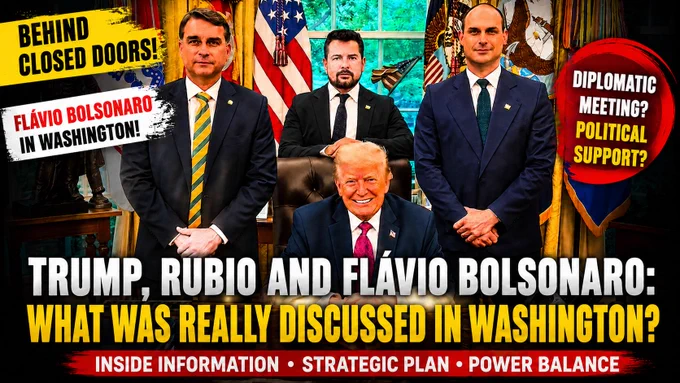 What did Trump, Rubio, and Flávio Bolsonaro discuss in Washington? Diplomacy, political support, or a much bigger plan? The story behind the scenes is here!
https://youtu.be/M0bIHYvTEDI