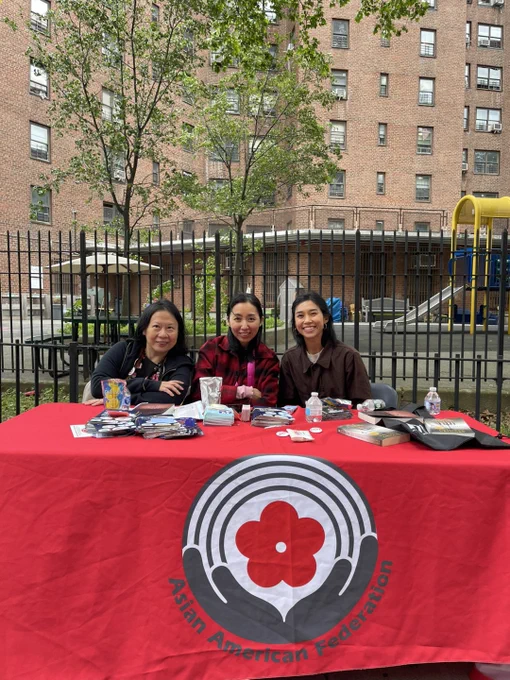 A photograph of Asian American Federation staff and United in Speech NY co-op members.