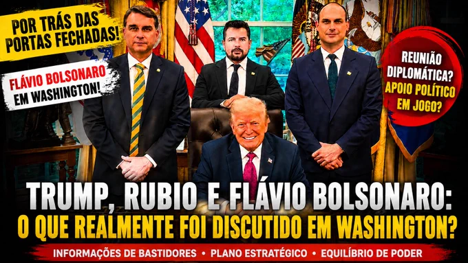 O que Trump, Rubio e Flávio Bolsonaro discutiram em Washington? Diplomacia, apoio político ou um plano muito maior? Os bastidores estão aqui!
https://youtu.be/M0bIHYvTEDI