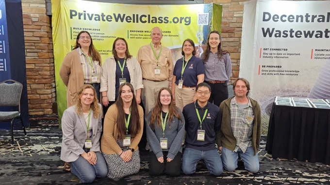 A group photo of the Private Well Class team at the Private Well Conference 2026; in Missoula, Montana.