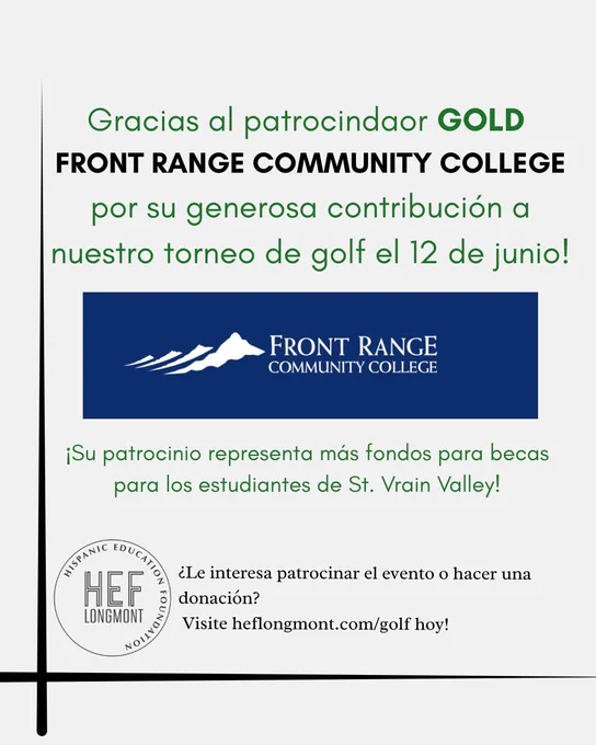 Graphic thanking Front Range Community College for their gold-level sponsorship 