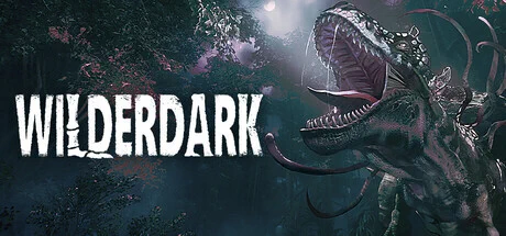 Wilderdark key art with dinosaur in frame