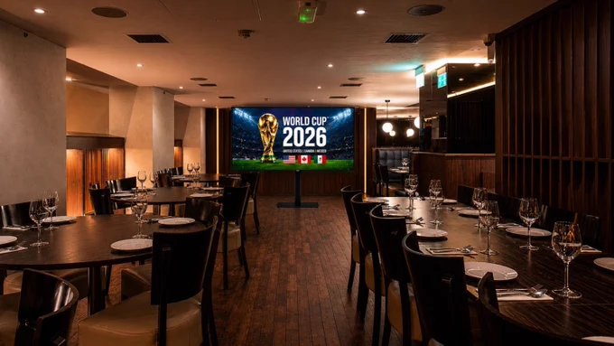 The mezzanine at Zouk which will host screenings of all Englands group stage games  