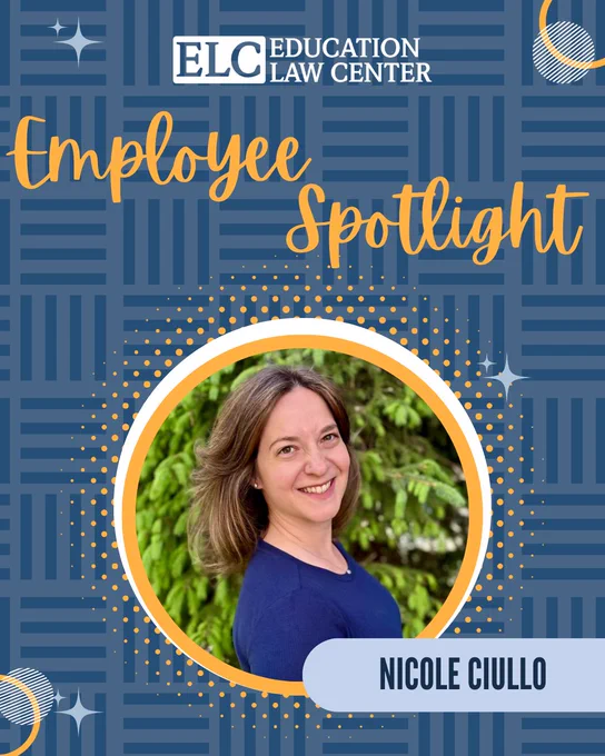 ELC Employee Spotlight graphic of Nicole Ciullo. 