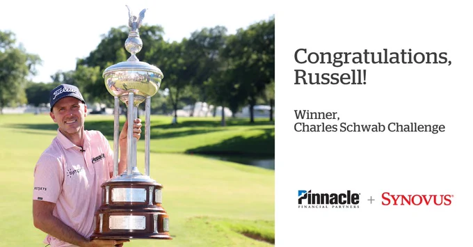 Congratulations, Russell!
Winner, Charles Schwab Challenge
