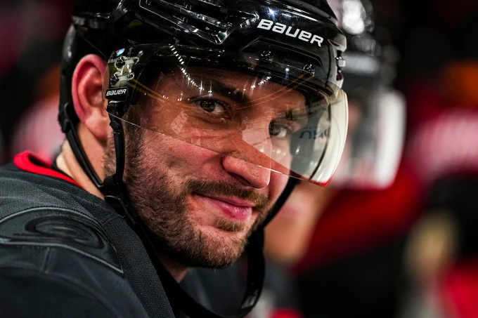 Shayne Gostisbehere smiles during a recent game.