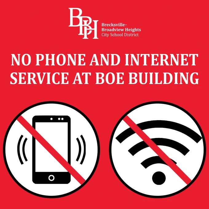 No Phone and Internet Service at BOE Building
