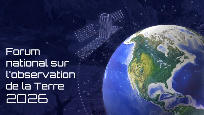 La Terre observée depuis l’espace avec un satellite et une superposition de réseau numérique représentant l’observation de la Terre et la connectivité mondiale des données.