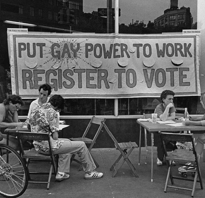 Put gay power to work. Register to vote