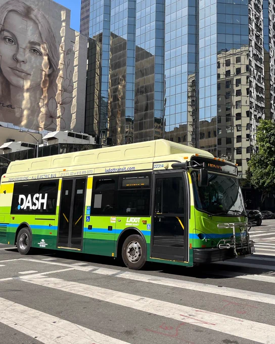 DASH bus in downtown LA