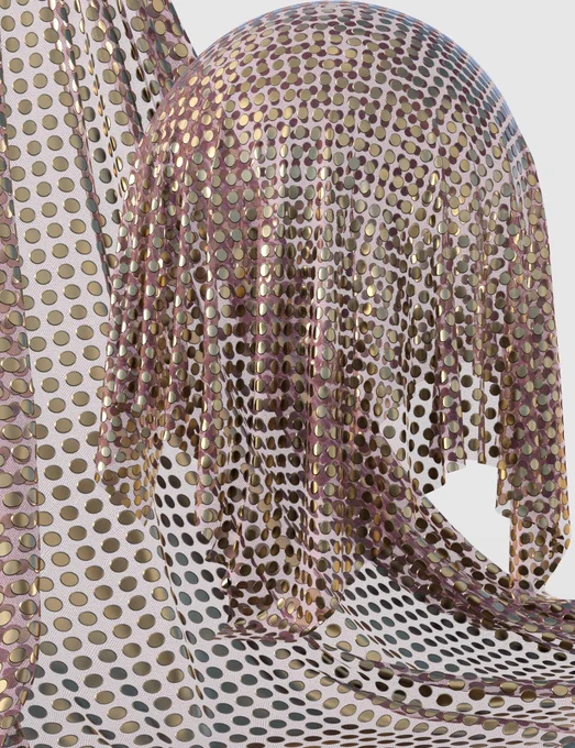 Grommet Mesh Fabric Iray Shaders bring a bold, metallic aesthetic to your 3D projects, featuring intricately detailed circular grommets set against a fine, breathable mesh. Daz 3D 
https://www.daz3d.com/grommet-mesh-fabric-iray-shaders--mr
These shaders offer a unique fusion of industrial edge and contemporary fashion, perfect for creating garments and props with a high‑end, textured finish that emphasizes shimmering light and structural depth.
Each shader is crafted with high‑resolution 4K maps, ensuring crisp detail and a realistic fabric weave that captures the subtle sheen and weight of premium textiles.
The metallic effect is achieved through expert surface detailing, allowing light to catch the reflective surfaces of the grommets for a sophisticated, three‑dimensional look.
All texture files are neatly organized in the Runtime folder, making them easy to use in Photoshop, Substance Painter, Marvelous Designer, and other creative tools.
For resale projects, simply bake the texture