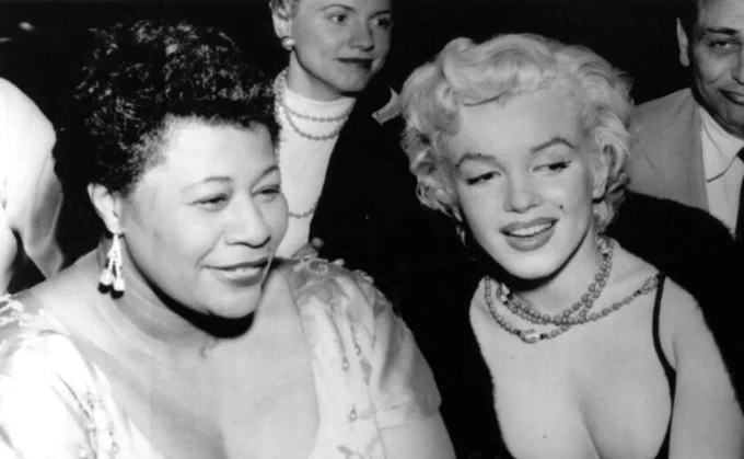 Ella Fitzgerald and Marilyn Monroe