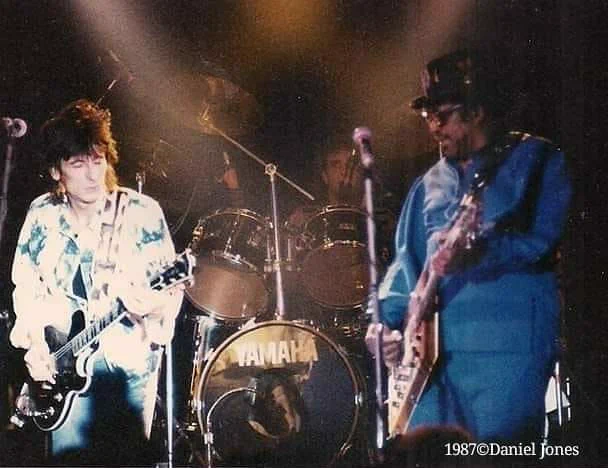 Ronnie Wood (The Rolling Stones, Faces, Jeff Beck Group) and Bo Diddley, "The Channel" in Boston, MA. Nov. 1987