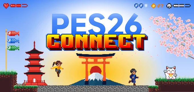A banner showing the PES26 Connect APAC gaming-themed art.