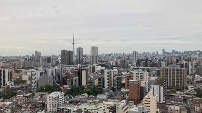 2026/06/02(火)9:20 東京都足立区 北千住空の画像 スカイツリー撮影