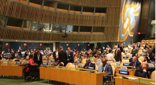 the conference hall full of people
COSP19
