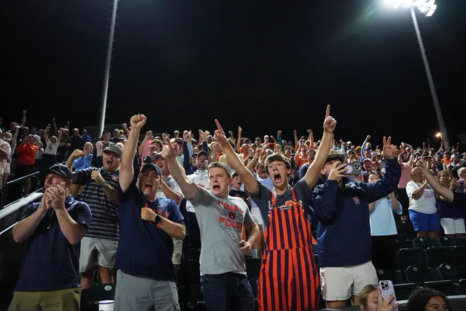 Fans cheering
