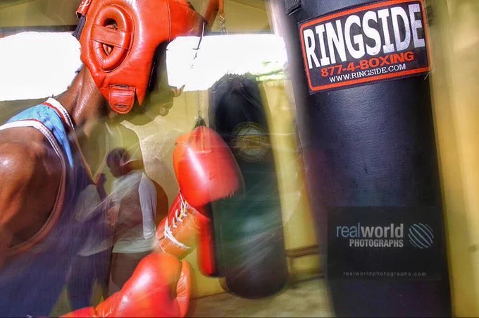 Training at Vigie Gym in Castries, Saint Lucia, Caribbean. Gary Moore photo. Real World Photographs. #photojournalism #SaintLucia #sports #Caribbean #Nikon #Grok #boxing  #travelphotography #documentary #photography #people #garymoorephotography #realworldphotographs #Google