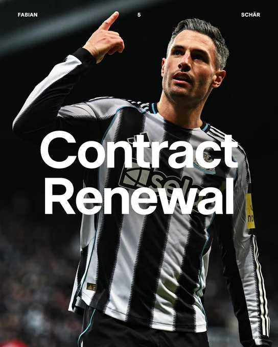 Fabian Schär signs a new deal with Newcastle United